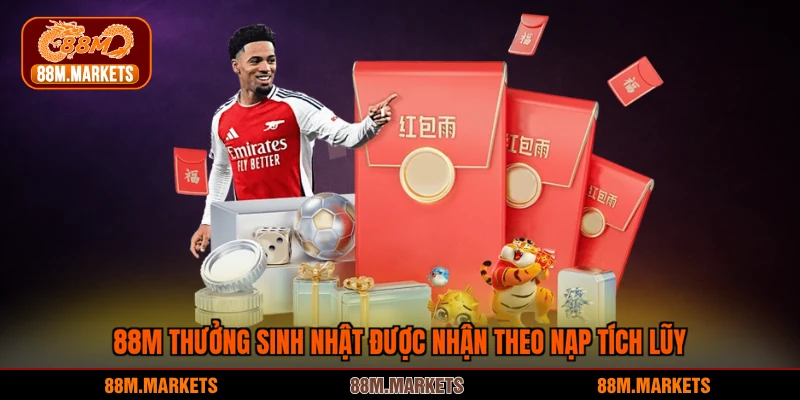 88M thưởng sinh nhật được nhận theo nạp tích lũy